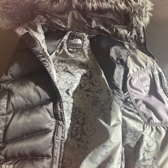 North Face 550 Down vest w/hood - Picture 6 of 7
